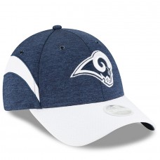 Women's Los Angeles Rams New Era Navy/White 2018 NFL Sideline Home 9FORTY Adjustable Hat 3059253